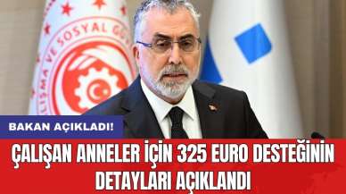 Çalışan anneler için 325 Euro desteğinin detayları açıklandı