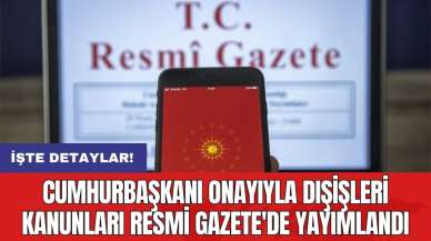 Cumhurbaşkanı Onayıyla Dışişleri Kanunları Resmi Gazete'de Yayımlandı