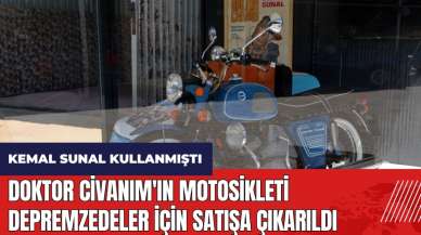 Doktor Civanım'ın motosikleti depremzedeler için satışa çıkarıldı