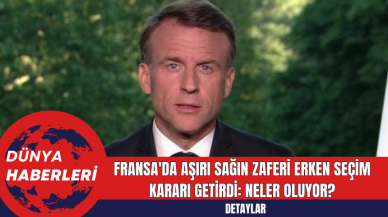 Fransa'da Aşırı Sağın Zaferi Erken Seçim Kararı Getirdi: Neler Oluyor?