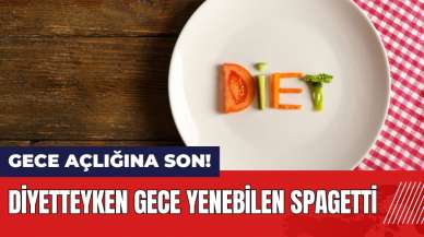 Gece açlığına son! Diyetteyken gece yenebilen spagetti