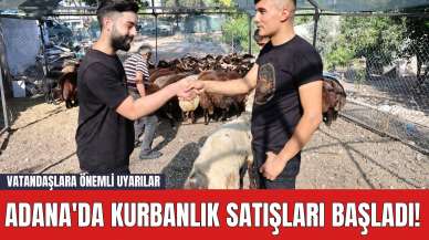 Adana'da Kurbanlık Satışları Başladı! Vatandaşlara Önemli Uyarılar