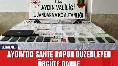 Aydın'da Sahte Rapor Düzenleyen Örgüte Darbe