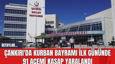 Çankırı'da Kurban Bayramı İlk Gününde 91 Acemi Kasap Yaralandı