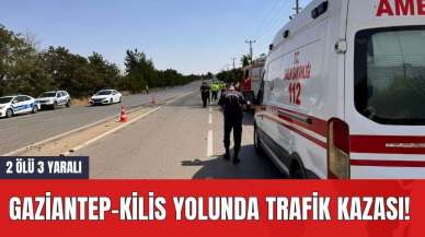 Gaziantep-Kilis Yolunda Trafik Kazası! 2 Öl* 3 Yaralı