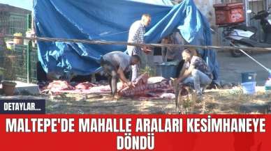 Maltepe'de Mahalle Araları Kesimhaneye Döndü