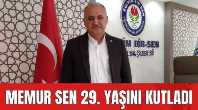 Memur Sen 29. yaşını kutladı