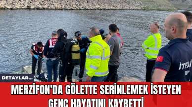 Merzifon'da Gölette Serinlemek İsteyen Genç Hayatını Kaybetti