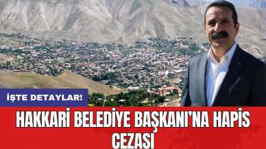 Hakkari Belediye Başkanı’na hapis cezası