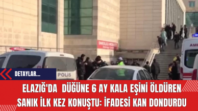 Elazığ'da düğüne 6 ay kala eşini öldüren sanık ilk kez konuştu: İfadesi kan dondurdu