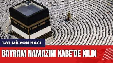 1.83 milyon hacı Kabe'de bayram namazı kıldı