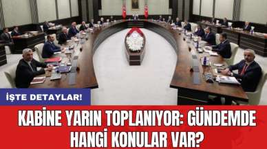 Kabine yarın toplanıyor: Gündemde hangi konular var?