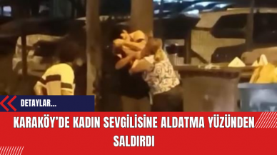 Karaköy’de Kadın Sevgilisine Aldatma Yüzünden Saldırdı