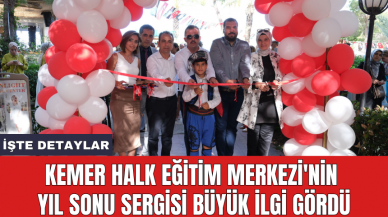 Kemer Halk Eğitim Merkezi'nin yıl sonu sergisi büyük ilgi gördü