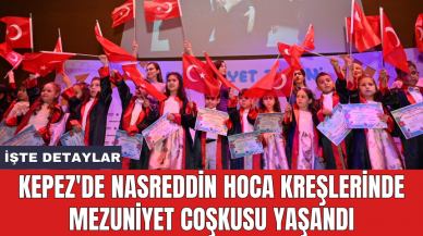 Kepez'de Nasreddin Hoca Kreşlerinde mezuniyet coşkusu yaşandı