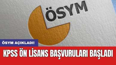 KPSS ön lisans başvuruları başladı