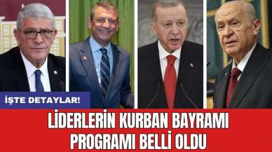 Liderlerin Kurban Bayramı programı belli oldu