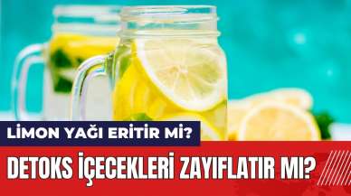 Limon yağı eritir mi? Limon ve detoks içecekleri zayıflatır mı?