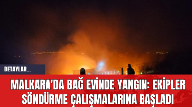 Malkara'da Bağ Evinde Yangın: Ekipler Söndürme Çalışmalarına Başladı