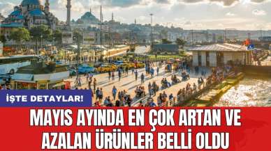 Mayıs ayında en çok artan ve azalan ürünler belli oldu