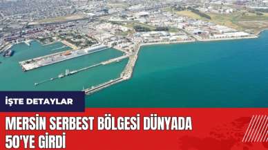 Mersin Serbest Bölgesi dünyada 50'ye girdi