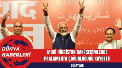 Modi Hindistan'daki Seçimlerde Parlamento Çoğunluğunu Kaybetti