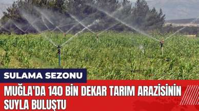 Muğla'da 140 bin dekar tarım arazisinin suyla buluştu