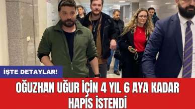 Oğuzhan Uğur için 4 yıl 6 aya kadar hapis istendi