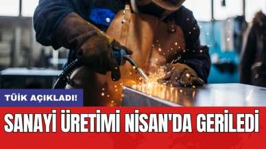 Sanayi üretimi Nisan'da geriledi