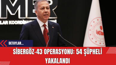 Sibergöz-43 Operasyonu: 54 Şüpheli Yakalandı