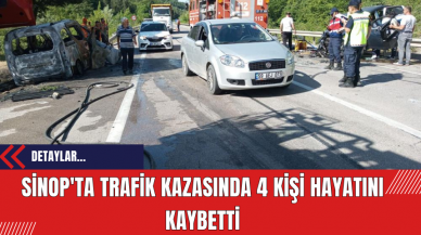 Sinop'ta Trafik Kazasında 4 Kişi Hayatını Kaybetti