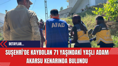 Suşehri'de Kaybolan 71 Yaşındaki Yaşlı Adam Akarsu Kenarında Bulundu