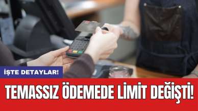 Temassız ödemede limit değişti!