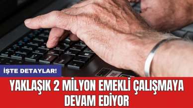 Yaklaşık 2 milyon emekli çalışmaya devam ediyor