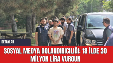 Sosyal Medya Dolandırıcılığı: 18 İlde 30 Milyon Lira Vurgun