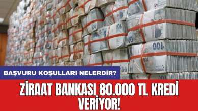 Ziraat Bankası 80.000 TL kredi veriyor! Başvuru koşulları nelerdir?