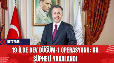 19 İlde Dev DÜĞÜM-1 Operasyonu: 88 Şüpheli Yakalandı