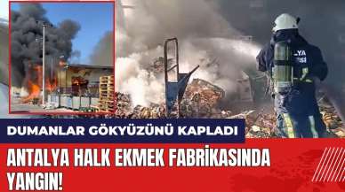 Antalya Halk Ekmek fabrikasında yangın!