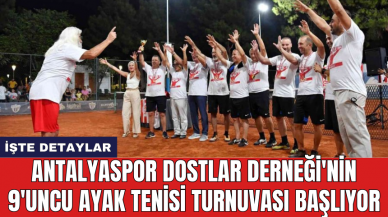 Antalyaspor Dostlar Derneği'nin 9'uncu Ayak Tenisi Turnuvası başlıyor