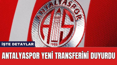 Antalyaspor yeni transferini duyurdu