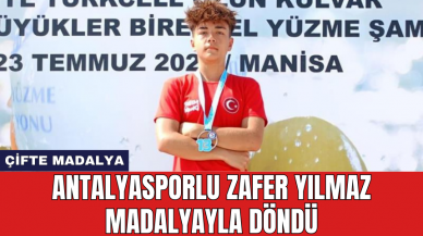 Antalyasporlu Zafer Yılmaz madalyayla döndü