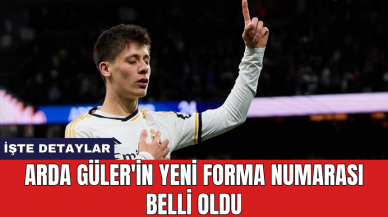 Arda Güler'in yeni forma numarası belli oldu