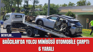 Bağcılar'da Yolcu Minibüsü Otomobile Çarptı: 6 Yaralı