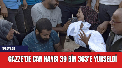 Gazze’de can kaybı 39 bin 363’e yükseldi