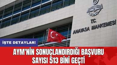 AYM'nin sonuçlandırdığı başvuru sayısı 513 bini geçti