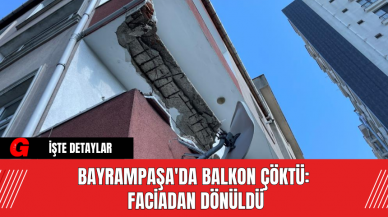 Bayrampaşa'da Balkon Çöktü: Faciadan Dönüldü