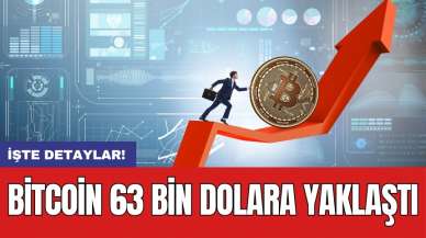 Bitcoin 63 bin dolara yaklaştı