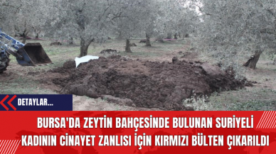 Bursa'da Zeytin Bahçesinde Bulunan Suriyeli Kadının Cinayet Zanlısı İçin Kırmızı Bülten Çıkarıldı