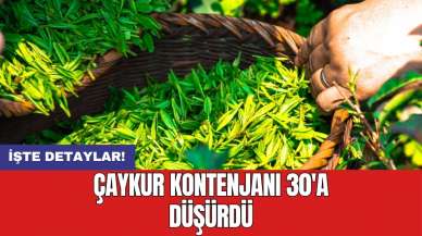 ÇAYKUR kontenjanı 30'a düşürdü