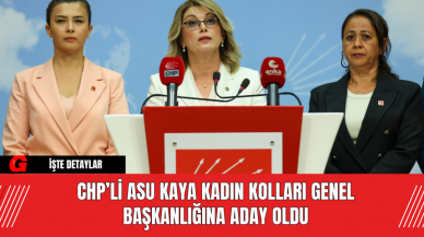 CHP’li Asu Kaya Kadın Kolları Genel Başkanlığı'na Aday Oldu